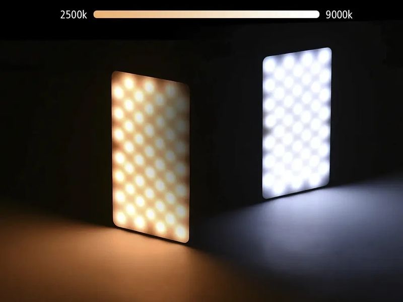 Світлодіодна лампа для відеозйомки W140 RGB CRI95 2500K-9000K Чорний 1108 фото