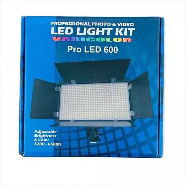 LED - освітлювач, відеосвітло VARICOLOR PRO LED U600+ (3200-6500K) з регулюванням та мережним адаптером LED U600 фото