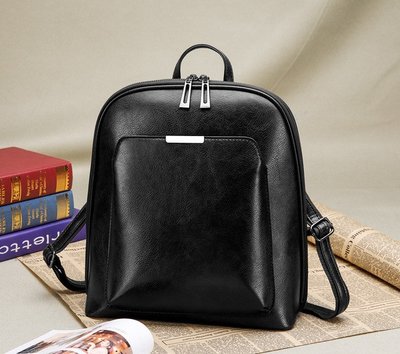Стильний жіночий рюкзак сумка 2 в 1 рюкзачок сумочка чорний коричневий 260 фото