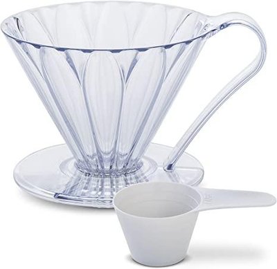 Пуровер Cafec Прозорий Cone-Shaped Ware Flower Dripper Cup4 15857 фото