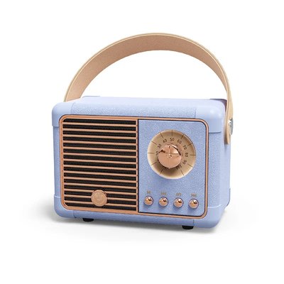Колонка портативная Bluetooth FM-радио ретро фиолетовая AC Prof HM11-V Plus 4123 фото