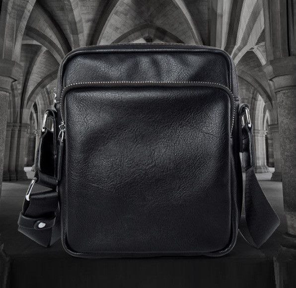 Мужская сумка планшетка эко кожа черная 1126 фото