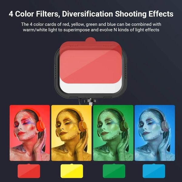 Светодиодный портативный комплект для видеосъемки Apexel APL-FL19 с цветными фильтрами APL-FL19 фото