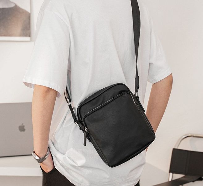 Мужская сумка планшетка эко кожа черная 1126 фото