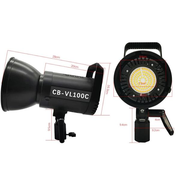 Професійне постійне світло Led light CB-VL 100 Студійна відео лампа, стробоскоп для фотозйомки 1390 фото
